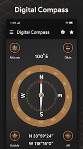 Digital Compass - 360 Compass لنظام Android - تنزيل