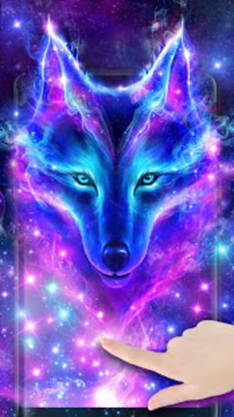 Night Sky Wolf Live Wallpaper