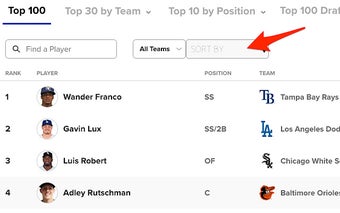 MLB.com Prospect List Sorter