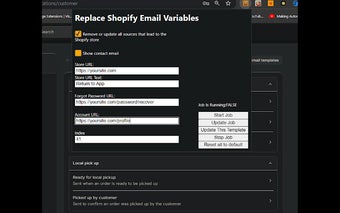 Replace Shopify Email Variables