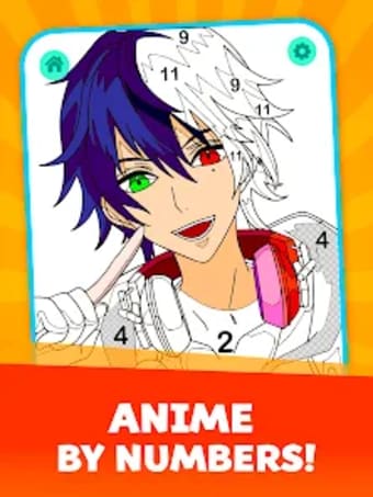 Anime Boys Coloring by Numbers