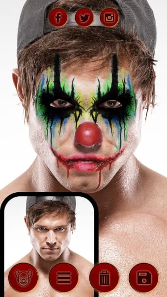 Scary Clown Face Maker