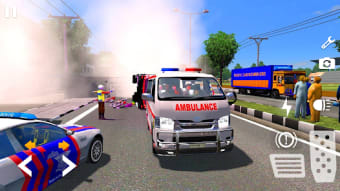 Police Car Ambulance Firetruck