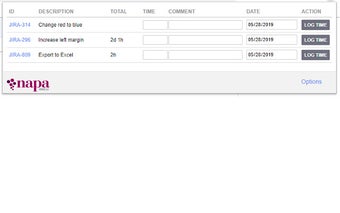 Jira Time Logger by Napa