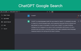 ChatGPT Google Search