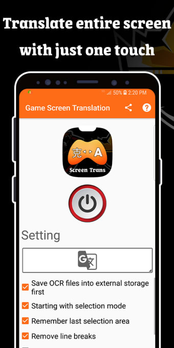 Game Screen Translation