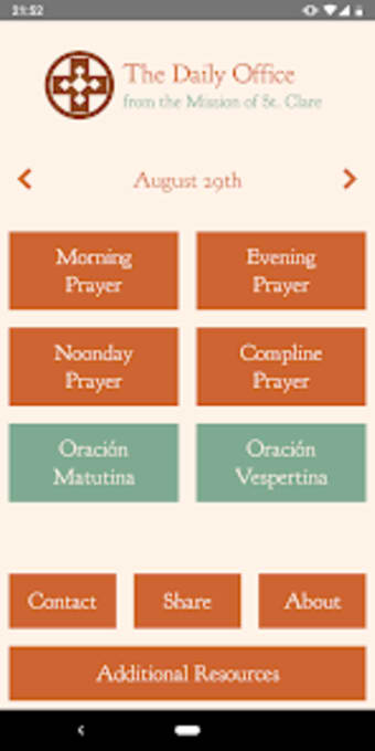 Morning and Evening Prayer  M