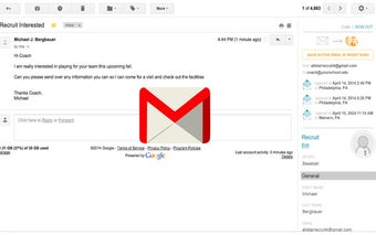 Front Rush Gmail Interactions