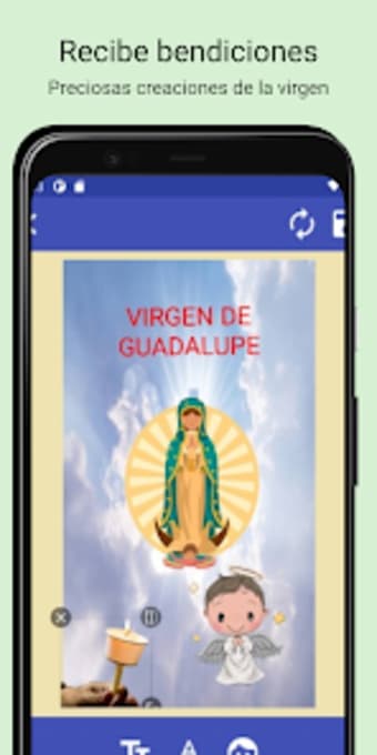 Virgen Guadalupe photo editor