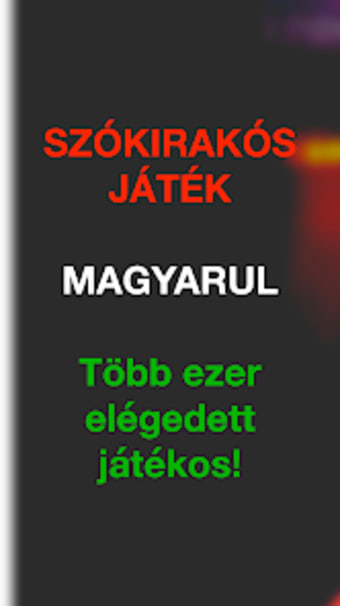 Szóker Magyar Szókirakós Játék