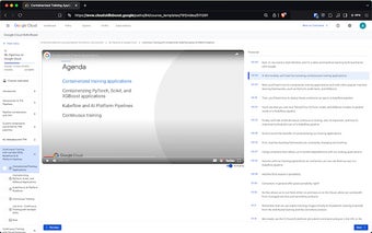 Full width video in Google Cloud Skills Boost