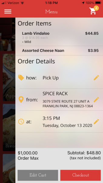 Spice Rack App