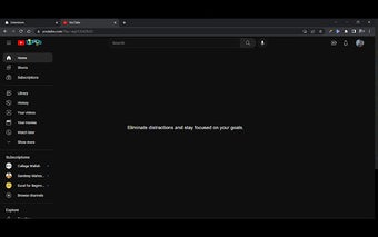 Distraction Free YouTube