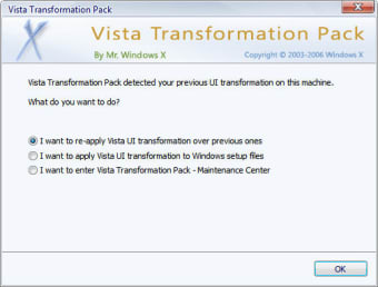 Vista Transformation Pack