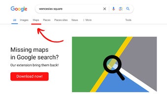 Maps Button for Google Search