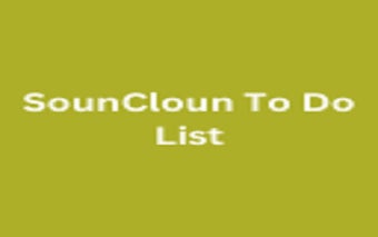 SounCloun To Do List