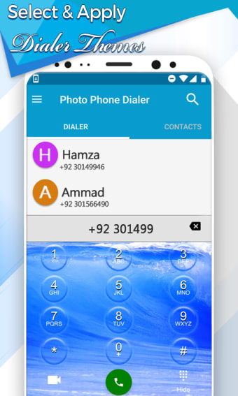 Photo Phone Dialer App