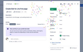 Confetti for JIRA