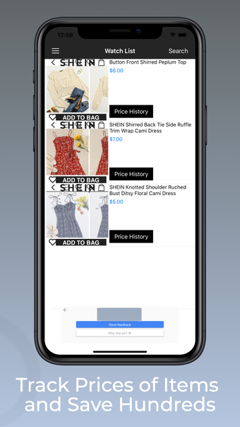 Price Tracker for Shein