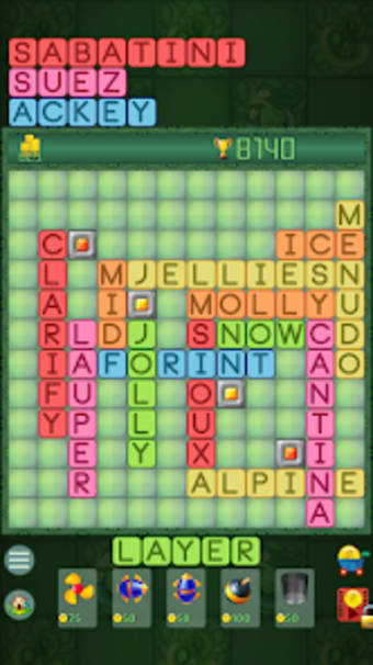 Place Words word puzzle game.