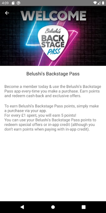 Belushi's Backstage Pass