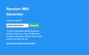 Random IMEI Generator