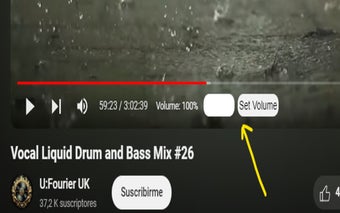 YouTube Volume Control