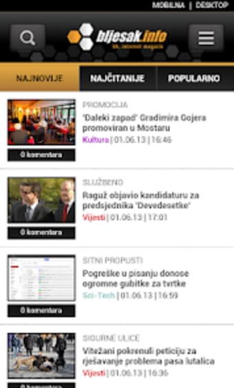 Bljesak.info Mobile