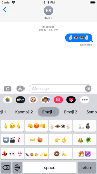 Emoji keyboard: fonts  symbol