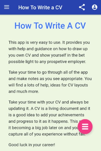 HOW TO WRITE A CV