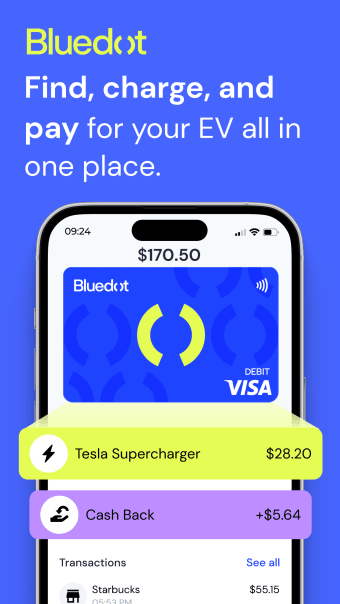 Bluedot - EV Charge  Wallet