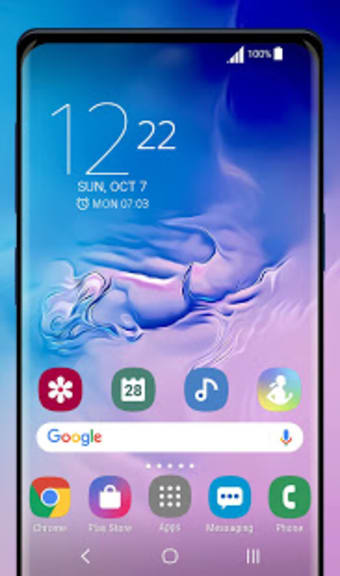 Galaxy S10 blue-rose  Xperia Theme