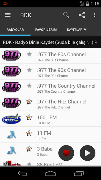 Radio Listen Record - RDK