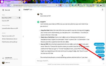 ChatGPT To PDF