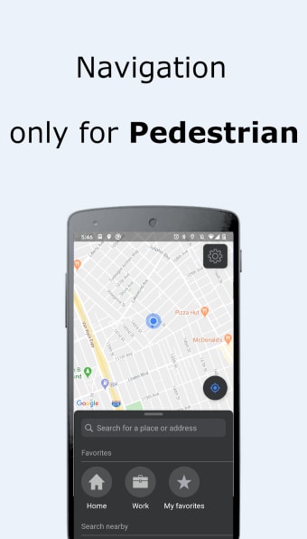 Map Navigation for Pedestrian