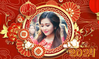 Chinese new year frame 2024