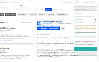 Careerscore: Job Search Save Button