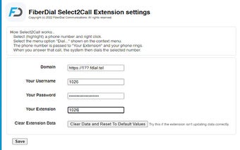 FiberDial Select2Call