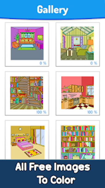 House Interior color by Number for Android - Download