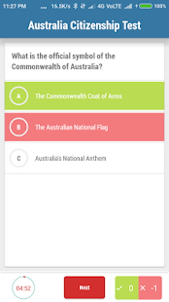 Australia Citizenship Test 2019