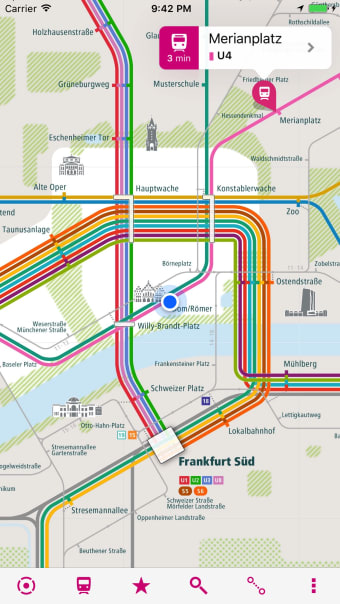 Frankfurt Rail Map Lite