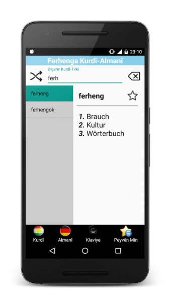 Kurdische-Deutsch Wörterbuch