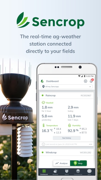 Sencrop - Local weather forecasts for agriculture