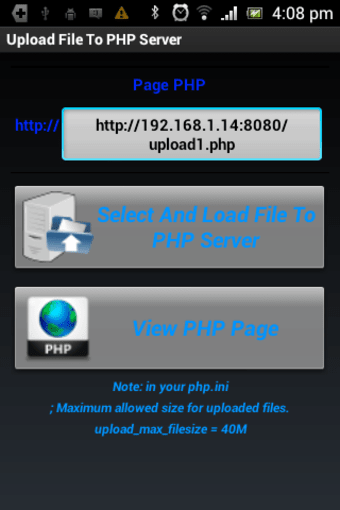 Upload File To PHP Server