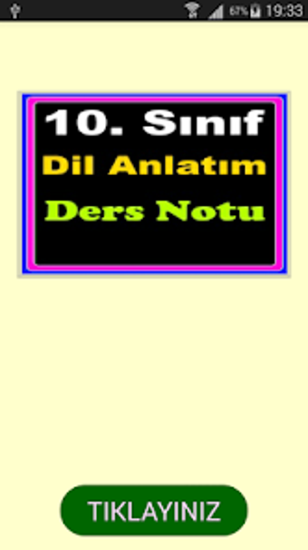 Dil Anlatım Ders Notu 10