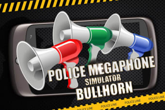 Police megaphone bullhorn - prank game