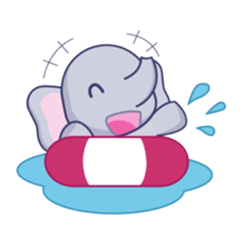Baby Elephant Stickers for Whatsapp -WAStickerApps