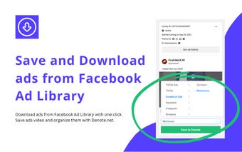 AdLibNote: Download and Save FB Ad Library