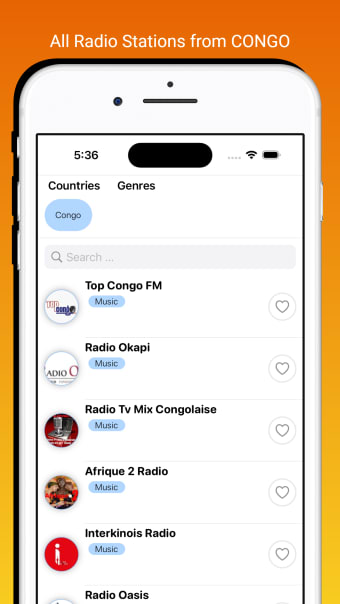 Congo Radios - Top FM Stations