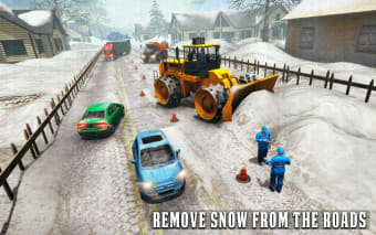 Snow Plow Heavy Excavator Sim